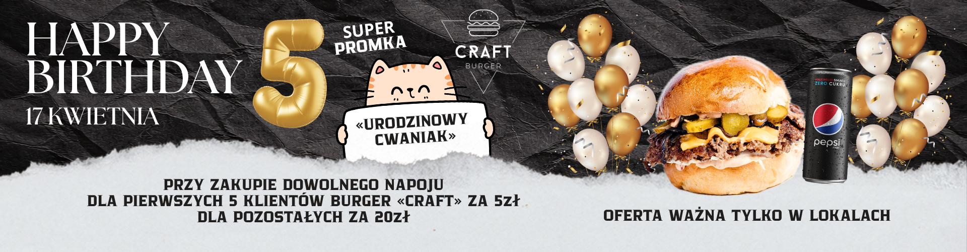 Craft Burger - Banner - Mobile