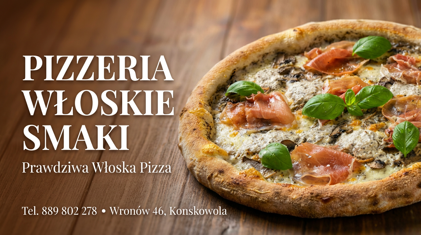 Pizzeria Włoskie Smaki Wronów - Banner - Mobile