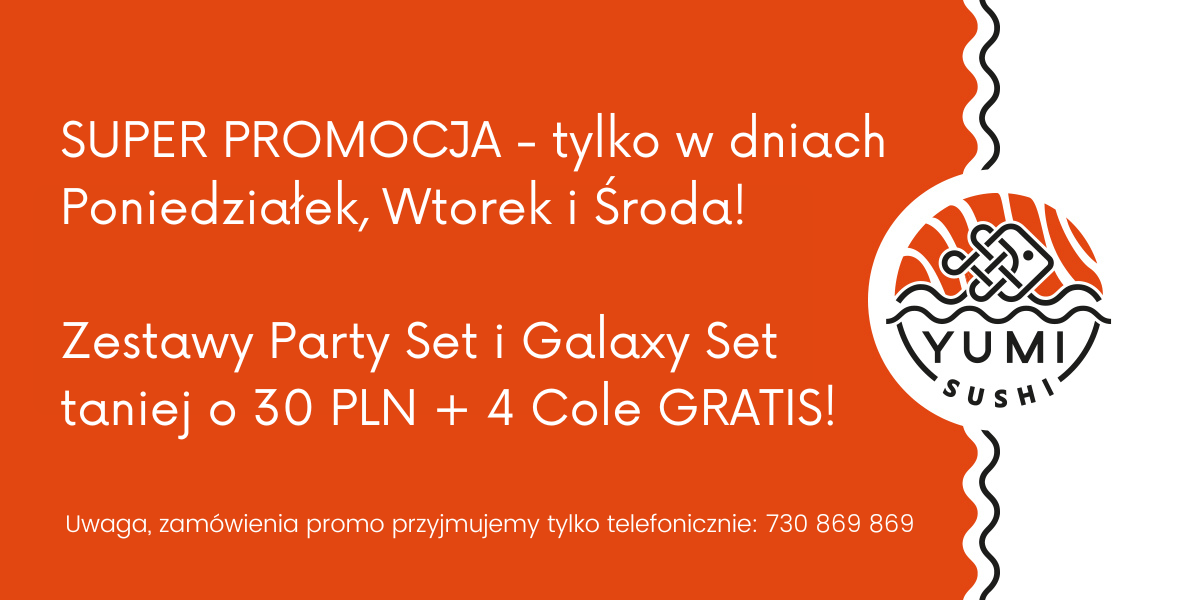 YUMI SUSHI & SHOP - Milanówek - Banner - Mobile